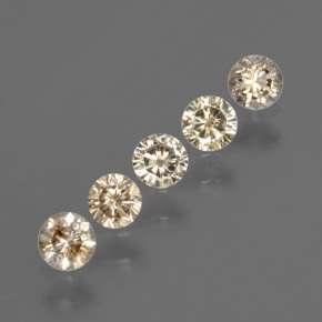 0.42 ct Gold Diamond Stone, Natural Diamond in Diamond-Cut Shape for Sale