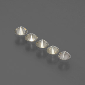 Diamond Gemstone in 3 mm (calibrated) Size for Sale, Diamond Stone in Champagne Color