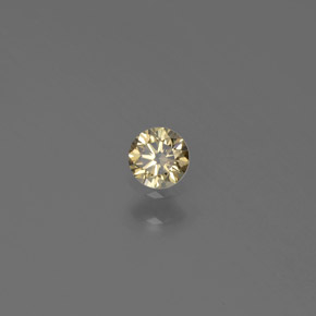 0.12 ct Yellow Diamond Stone, Natural Diamond in Diamond-Cut Shape for Sale