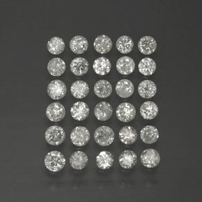0.84 ct White Diamond Stone, Natural Diamond in Diamond-Cut Shape for Sale
