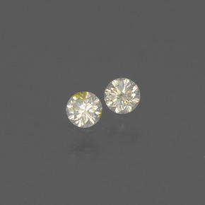 0.15 ct Yellow Diamond Stone, Natural Diamond in Diamond-Cut Shape for Sale