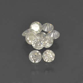 0.61 ct White Diamond Gemstone, Diamond Gem in Diamond-Cut Shape for Sale.