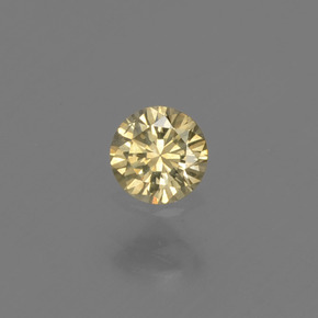 0.15 ct Yellow Diamond Gemstone, Diamond Gem in Diamond-Cut Shape for Sale.