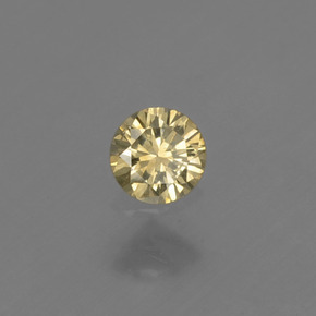 0.15 ct Yellow Diamond Stone, Natural Diamond in Diamond-Cut Shape for Sale