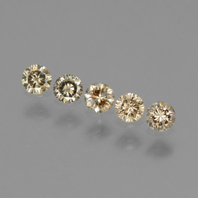 0.42 ct Brown Diamond Gemstone, Diamond Gem in Diamond-Cut Shape for Sale.