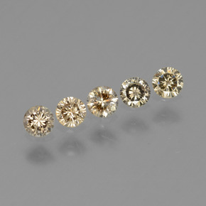 0.42 ct Brown Diamond Stone, Natural Diamond in Diamond-Cut Shape for Sale