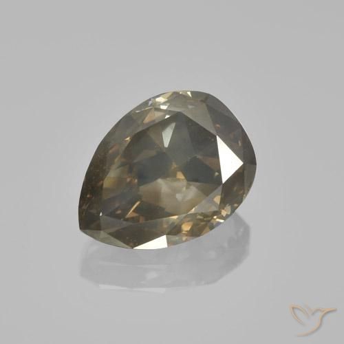 1.81 ct Brown Diamond, 8.8 x 6.6 mm Pear Cut From South Africa, Photo A