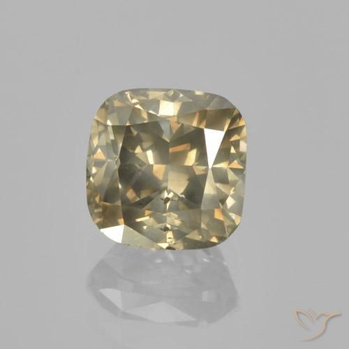 1.48 ct Brown Diamond, 6.3 x 6.2 mm Cushion Cut From South Africa, Photo A