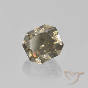 1.36 ct Brown Diamond Stone, Natural Diamond in Octagon / Scissor Cut Shape for Sale