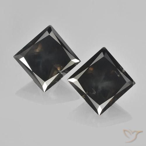 4.62 ct Brown Diamond, 7.4 x 7.2 mm Princess Cut From South Africa, Photo A