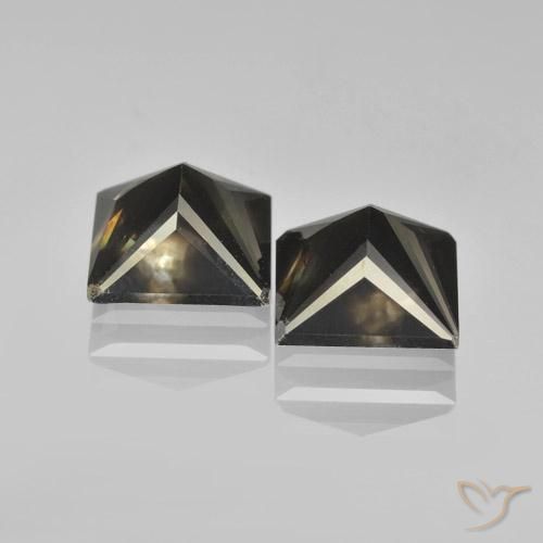 Diamond Gemstones in 7.4 x 7.2 mm Size for Sale, Diamond Stones in Cognac Color