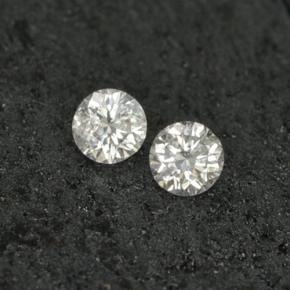 0.06 ct White Diamond Gemstone, Diamond Gem in Diamond-Cut Shape for Sale.