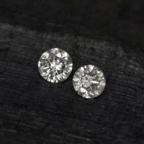 0.05 ctw White Diamond Gemstones, Diamond Gems in Diamond-Cut Shape for Sale.