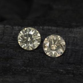 0.23 ctw Yellow Diamond Gemstones, Diamond Gems in Diamond-Cut Shape for Sale.