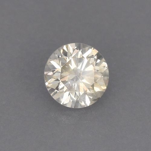 0.08 ct Yellow Diamond Stone, Natural Diamond in Diamond-Cut Shape for Sale