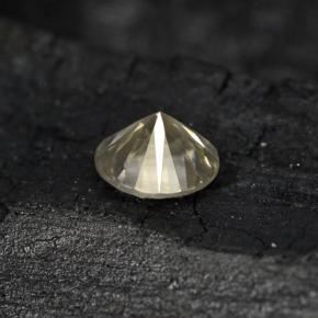 Diamond Gemstone in 3.7 mm Size for Sale, Diamond Stone in Light Champagne Color