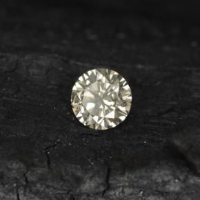 0.11 ct Yellow Diamond Stone, Natural Diamond in Diamond-Cut Shape for Sale