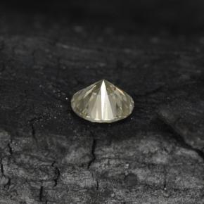 Diamond Gemstone in 3.1 mm Size for Sale, Diamond Stone in Light Champagne Color