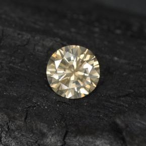 0.20 ct Yellow Diamond Gemstone, Diamond Gem in Diamond-Cut Shape for Sale.