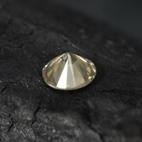 Diamond Gemstone in 3.7 mm Size for Sale, Diamond Stone in Light Champagne Color