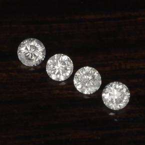 0.09 ct White Diamond Gemstone, Diamond Gem in Diamond-Cut Shape for Sale.
