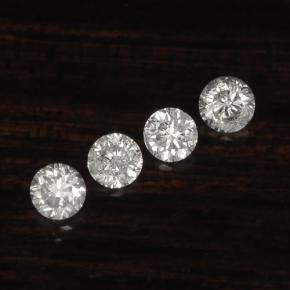 0.09 ct White Diamond Stone, Natural Diamond in Diamond-Cut Shape for Sale