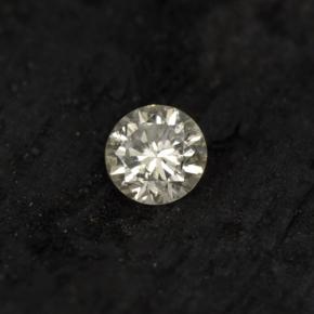 0.06 ct Yellow Diamond Stone, Natural Diamond in Diamond-Cut Shape for Sale