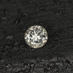 0.04 ct Yellow Diamond Gemstone, Diamond Gem in Diamond-Cut Shape for Sale.