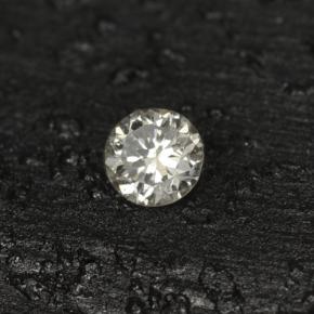 0.04 ct Yellow Diamond Stone, Natural Diamond in Diamond-Cut Shape for Sale