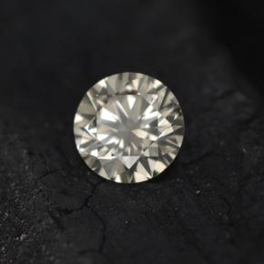 0.20 ct Yellow Diamond Gemstone, Diamond Gem in Diamond-Cut Shape for Sale.