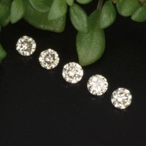 0.09 ctw Yellow Diamond Gemstones, Diamond Gems in Diamond-Cut Shape for Sale.