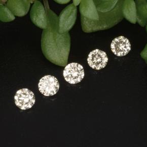 0.09 ctw Yellow Diamond Stones, Natural Diamond in Diamond-Cut Shape for Sale