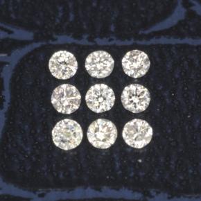 0.10 ctw White Diamond Gemstones, Diamond Gems in Diamond-Cut Shape for Sale.