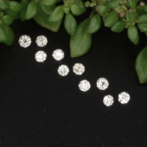 0.10 ct White Diamond Gemstone, Diamond Gem in Diamond-Cut Shape for Sale.
