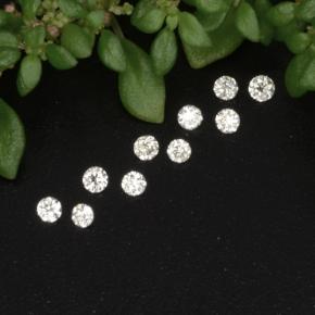 0.10 ct White Diamond Stone, Natural Diamond in Diamond-Cut Shape for Sale