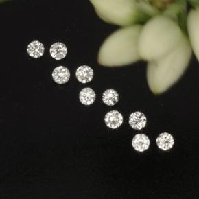 0.11 ct White Diamond Gemstone, Diamond Gem in Diamond-Cut Shape for Sale.