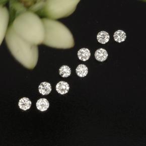 0.11 ct White Diamond Stone, Natural Diamond in Diamond-Cut Shape for Sale