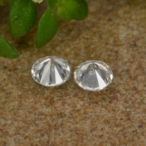 Diamond Gemstones in 2.1 mm Size for Sale, Diamond Stones in White Color