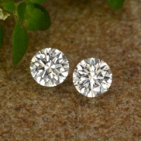 0.06 ctw White Diamond Gemstones, Diamond Gems in Diamond-Cut Shape for Sale.