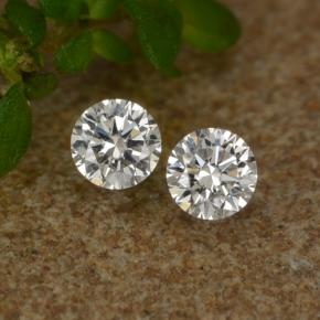 0.06 ctw White Diamond Gemstones, Diamond Gems in Diamond-Cut Shape for Sale.