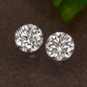 0.07 ctw White Diamond Gemstones, Diamond Gems in Diamond-Cut Shape for Sale.