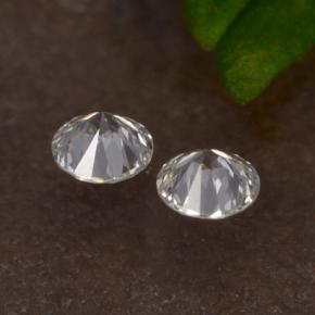 Diamond Gemstones in 2.1 mm Size for Sale, Diamond Stones in White Color