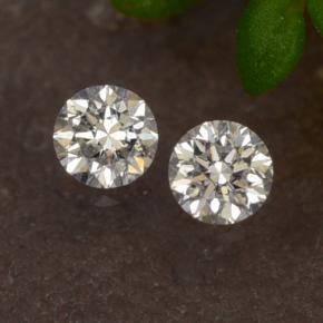 0.06 ctw White Diamond Gemstones, Diamond Gems in Diamond-Cut Shape for Sale.