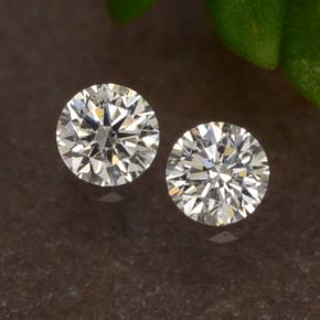 0.06 ctw White Diamond Gemstones, Diamond Gems in Diamond-Cut Shape for Sale.