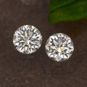 0.07 ctw White Diamond Gemstones, Diamond Gems in Diamond-Cut Shape for Sale.
