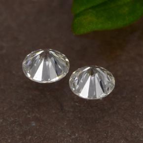 Diamond Gemstones in 2.1 mm Size for Sale, Diamond Stones in White Color