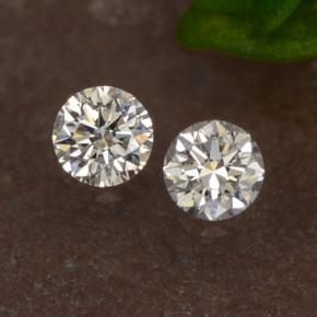 0.06 ctw White Diamond Gemstones, Diamond Gems in Diamond-Cut Shape for Sale.