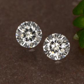 0.05 ctw White Diamond Gemstones, Diamond Gems in Diamond-Cut Shape for Sale.