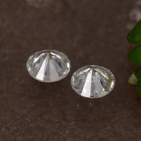 Diamond Gemstones in 2 mm (calibrated) Size for Sale, Diamond Stones in White Color