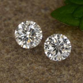 0.07 ctw White Diamond Gemstones, Diamond Gems in Diamond-Cut Shape for Sale.